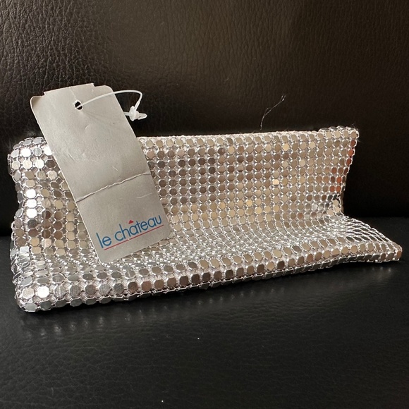 Vintage silver le château clutch - Picture 4 of 6